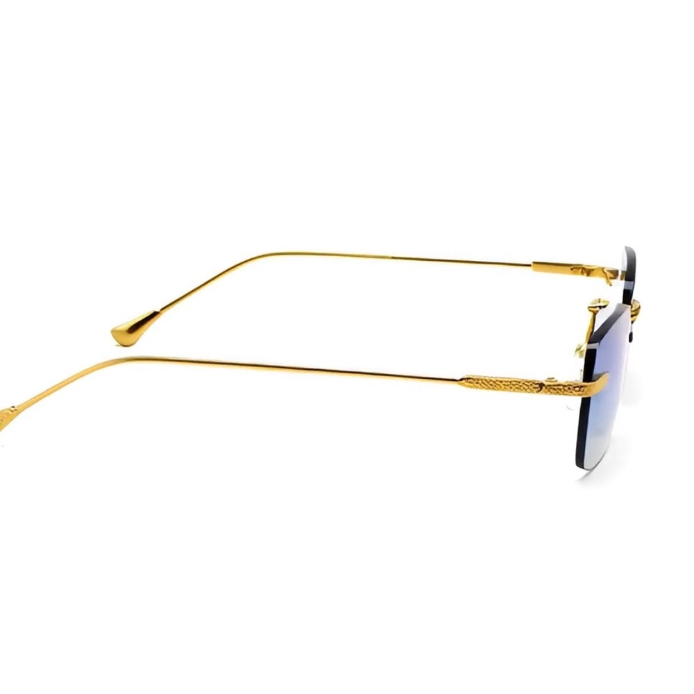 Mens Square Sunglasses Oceanic Blue Lens Aviator Style Fashion Hip Hop Shades - Picture 6 of 10